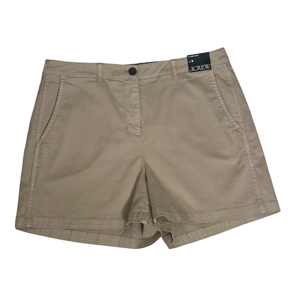 J.Crew Mercantile Women's 4" Classic Chino Short Size‎ 8 Light Khaki